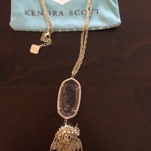 KENDRA SCOTT CRACKED CRYSTAL RAYNE NECKLACE